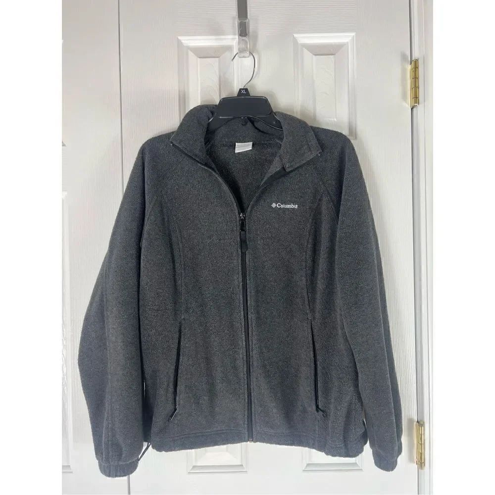 Columbia Womens Grey Fleece Jacket Size M